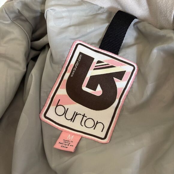 Burton Puffer Jacket Quilted Design Hood Women's M great preworn condition - Picture 3 of 12
